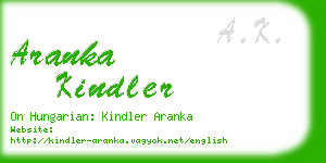 aranka kindler business card